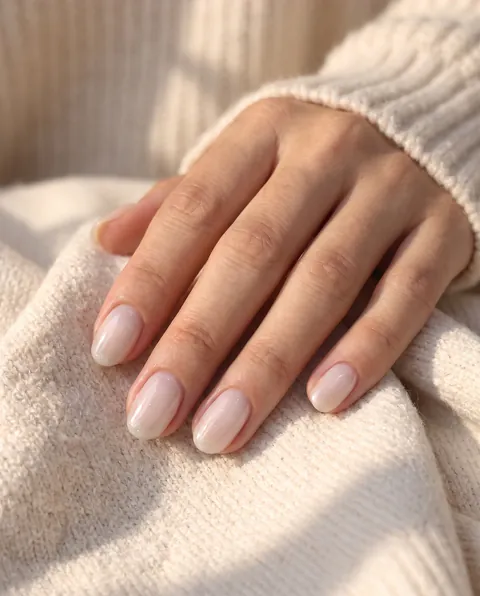 Uñas pintadas en color Diamante con Lacqa